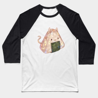 Cute Cat Onigiri Baseball T-Shirt